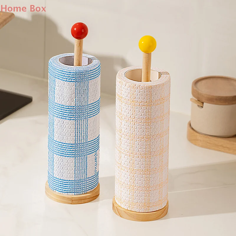 ห้องครัวไม้ม้วนกระดาษผ้าเช็ดตัวผู้ถือเนื้อเยื่อห้องน้ําขาตั้งแนวตั้งกระดาษทิ้งหม้อห้องครัวห้องน้ําอุปกรณ์เสริม