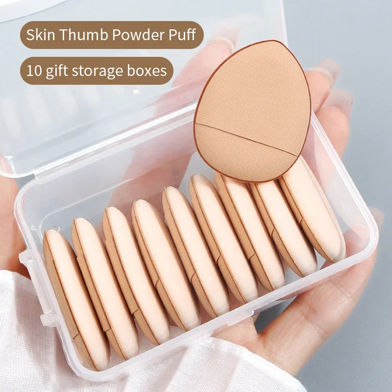 1pc Mini Size Professional Cosmetic Cushion Puff Concealer Foundation Detail Thumb Air Cushion Mini Makeup Sponge Fingertip Puff