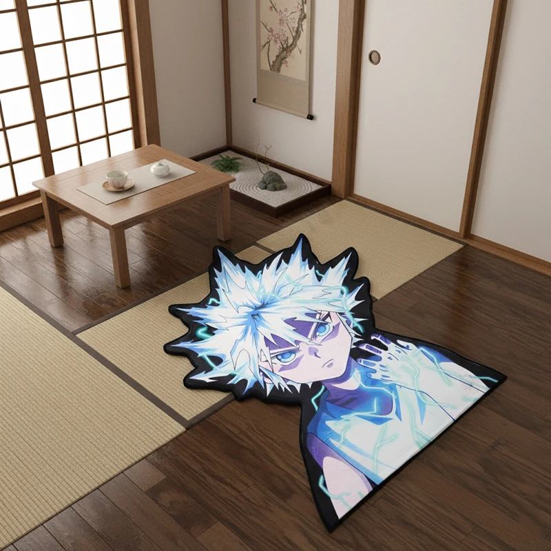 

Hunter × Hunter Killua Zoldyck Design Carpet Floor Mats Indoor Decor Carpets Livingroom Non-slip Mats Car Mats Children's Toys