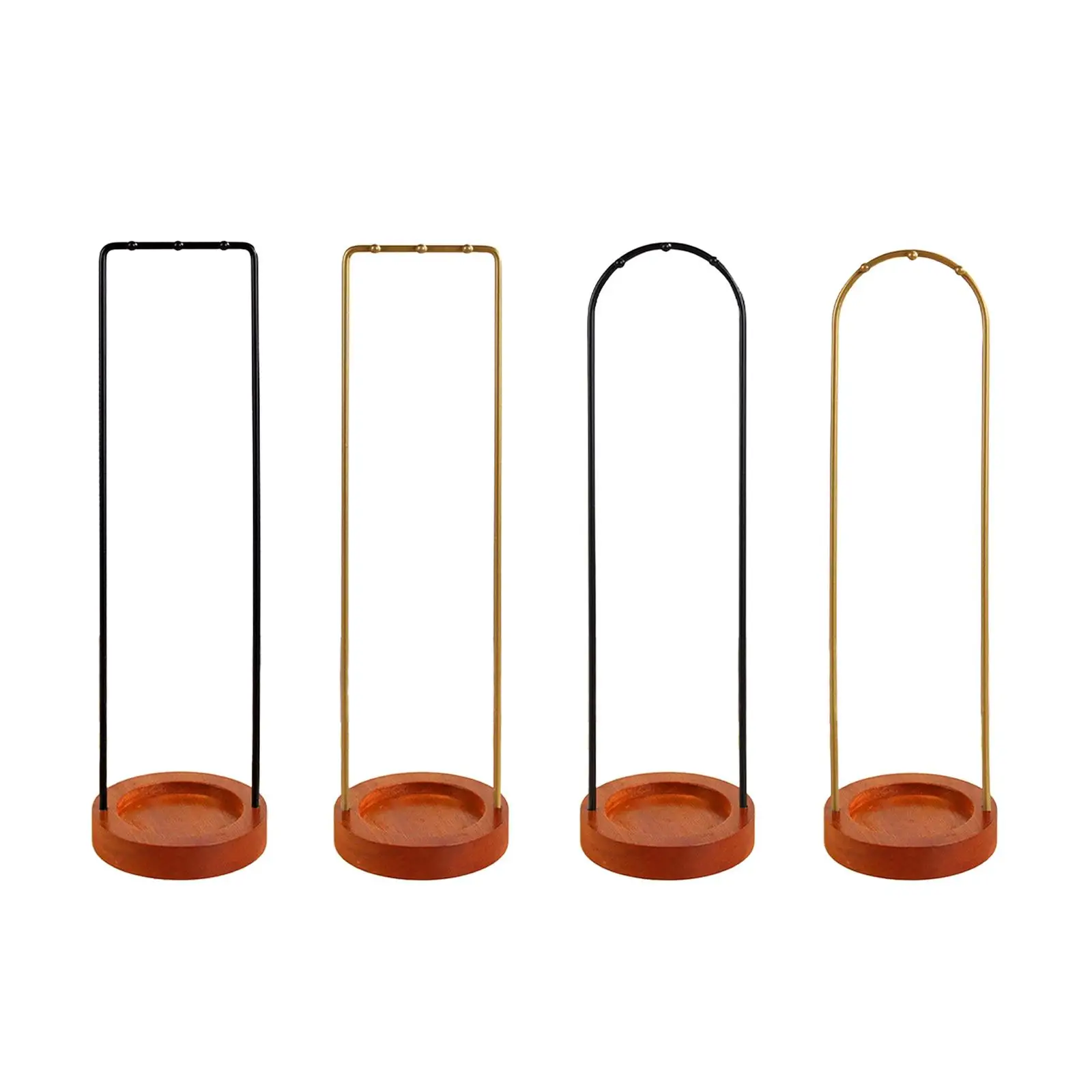 Pen Holder Stand Organizer Metal Desktop Traditional Chinese Writing Brush Hanger Brush Holder for Sumi Painting