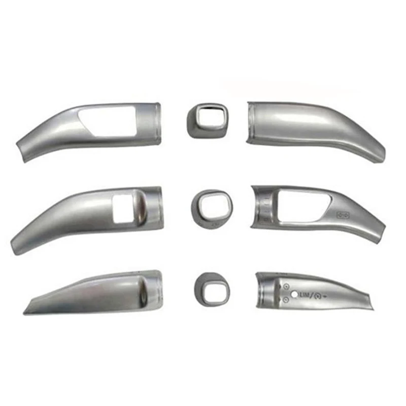 NEW-Chrome Wiper Shift Lever Cruise Sequins Covers Frame Stickers Kit For Mercedes Benz GLA GLE GLS ML GL Vito Car Styling