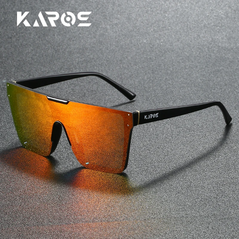 KAROS Women fashion Sunglasses Square Big Frame Vintage Glasses Oversized Luxury Travel Men Women UV400 Eyewear Beach YZ2017