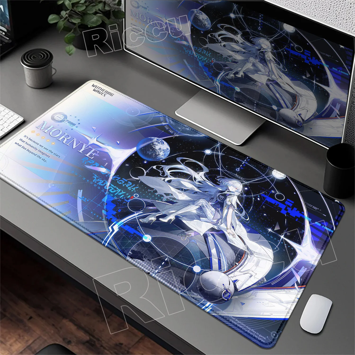 Lynae Mornye New Pretty Anime Mousepad PC Gaming Wuthering Waves Mouse Pad Speed E-Sports Kawaii Girls Desk Mat Game Accessories