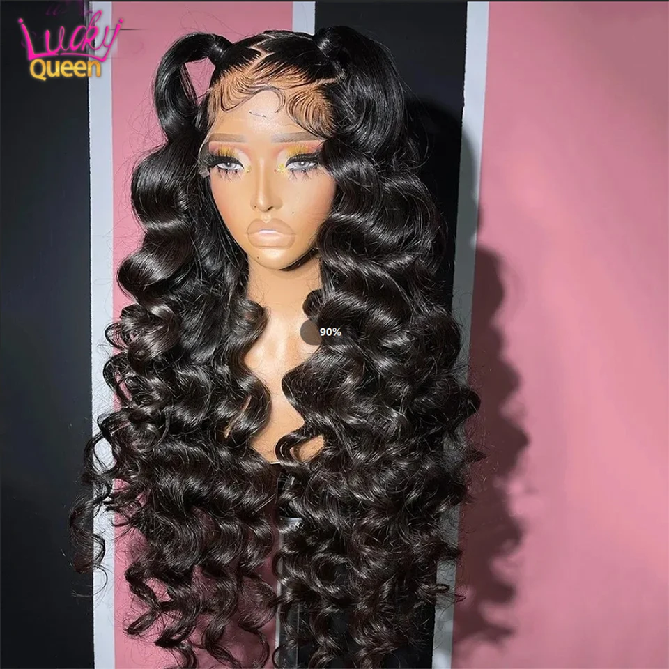 Loose Wave Dark Burgundy 7X5 Glueless #99J 180 Density Pre Plucked Transparent Brazilian 100% Human Hair Wigs 13X6 Lace Frontal view 5
