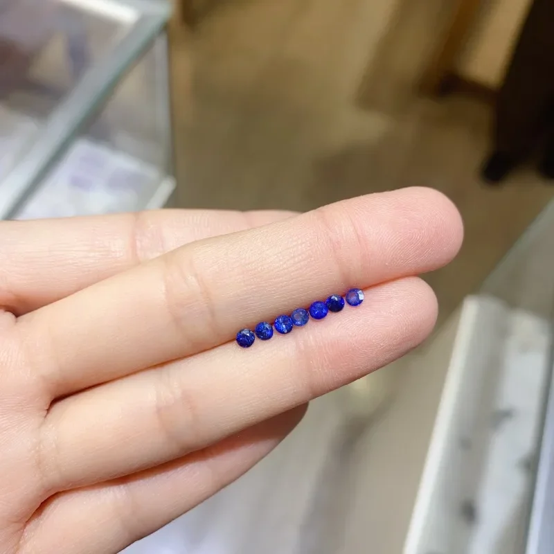 YULEM Natural Royal Blue Sapphire 3x3mm Natural Sapphire Loose Stonefor Jewelry DIY