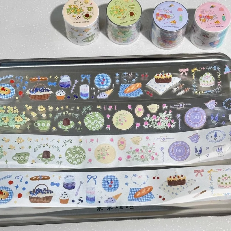 

INS Garden Feeder Little Life Die Cut PET Washi Tapes Craft Supplies DIY Scrapbooking Card Making Decorative Plan Sticker