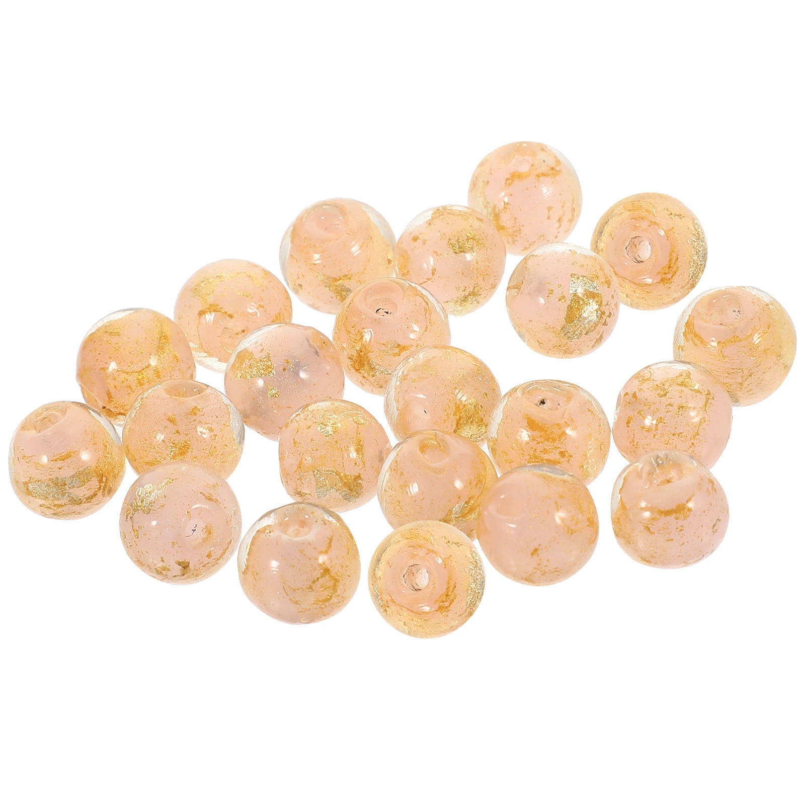 

20 Pcs Glass Beads Decoration for Bracelet Making Bracelets Jewelry Necklace Round Shaped Charms DIY