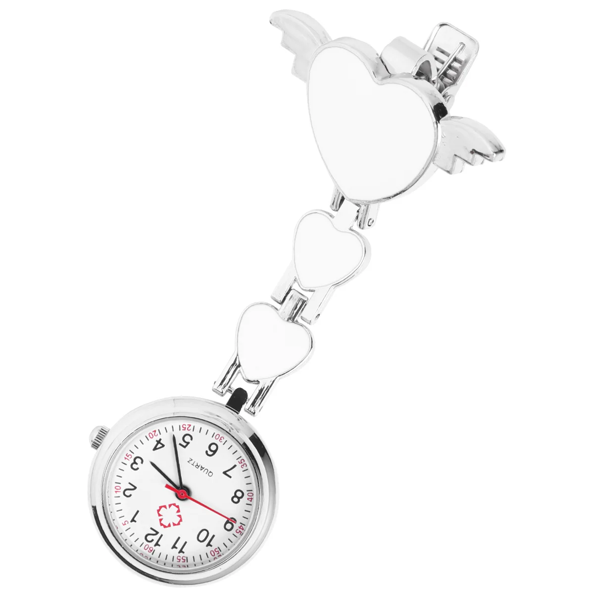Red Doctor Nurse Pocket Watch Durable Materials Simple Design Exquisite Detail Easy Information Reading Good Gift