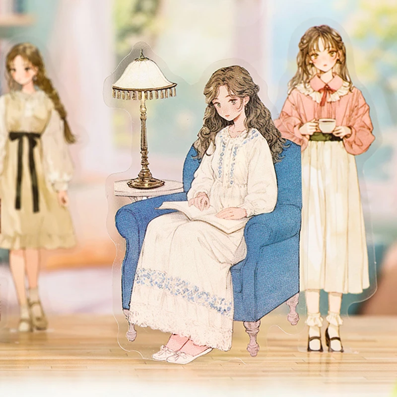 

Mr. Paper Character Stickers PET Manufacturing Dream People Daily Life Stickers Home Phone Account Decoration Friend Family Gift