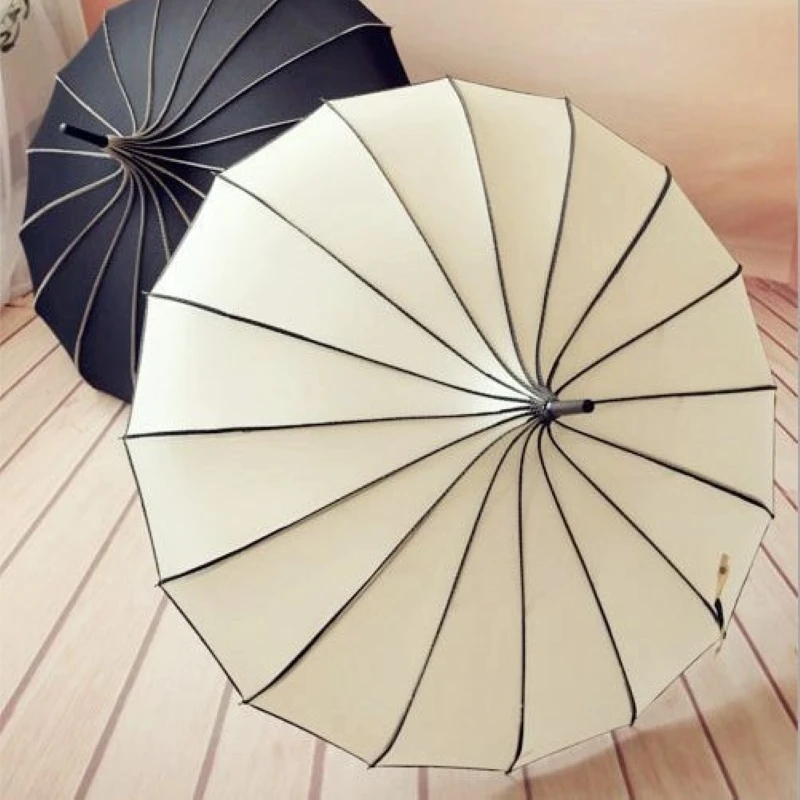 Parapluie Wildoda Vintage pour Femme et Homme, Parasol de Protection UV pour Patients, ixde Mariage, Soleil et Pluie, Grand Manche Long