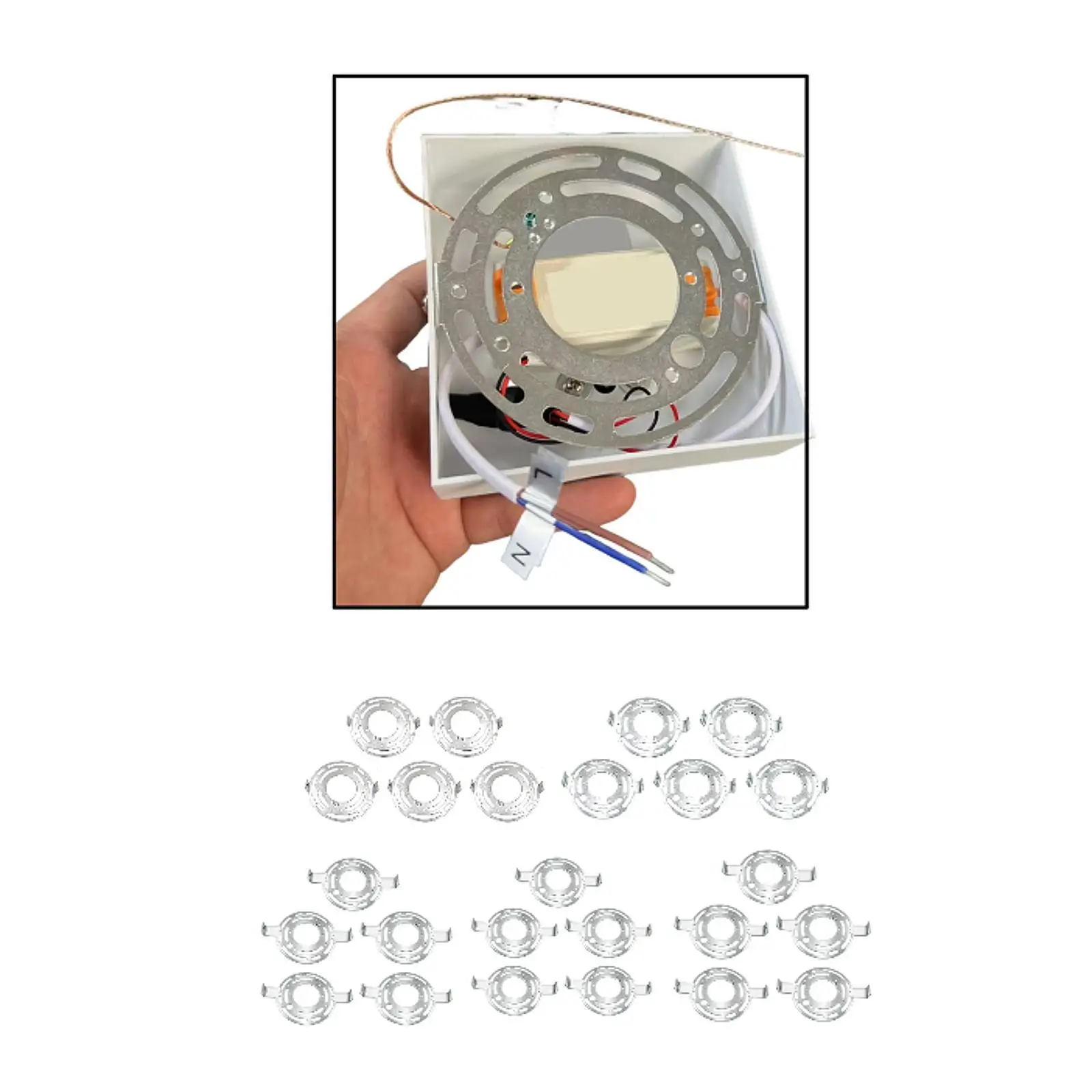

5 Pieces Light Fixture Mounting Bracket,Ceiling Light Plate Steel Lightweight Crossbar Plate for Chandelier Wall Sconce