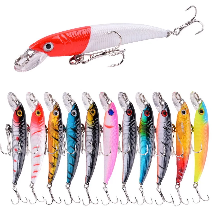 

New Hot Minnows 7.5cm 5.6g Plastic Hard Lures Ultra Long Cast Floating Lifelike Freshwater Saltwater Bass Perch Fishing Tackles