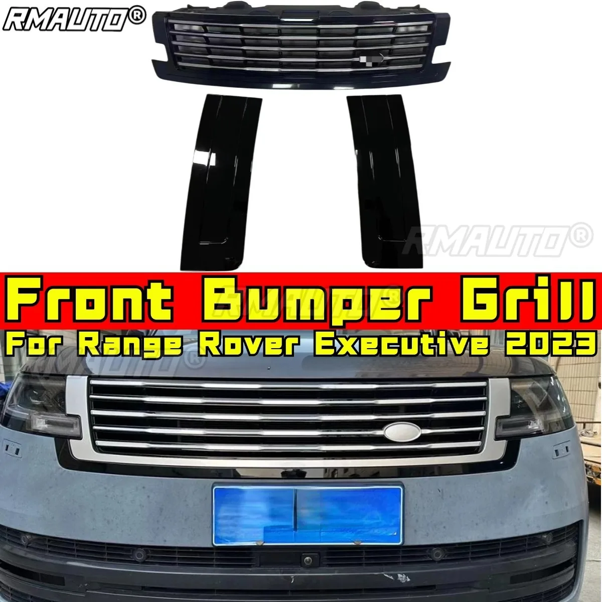 

Для Range Rover Executive 2023, автомобильные аксессуары, автомобильная решетка, гоночные решетки, решетка переднего бампера, решетка бампера, комплект передней решетки кузова