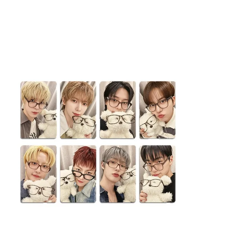 8Pcs/Set Idol Boy Band ATEEZ New Album "GOLDEN HOUR PART 5" High-Definition Printed Photo LOMO Card San Yeosang Mingi Fans Gifts image 6