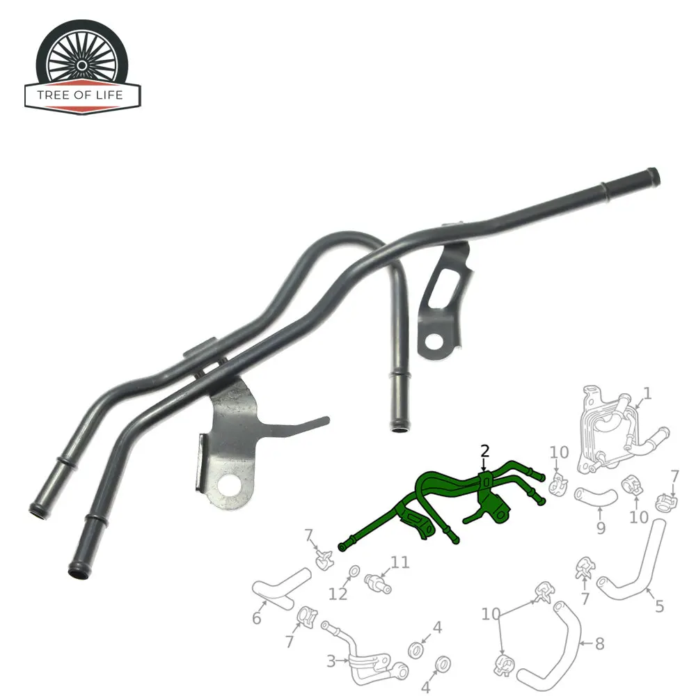Automatic Transmission Oil Cooler Tube NO.1 32907-06060 3290706060 For Toyota Camry 2.5L 2018 2019