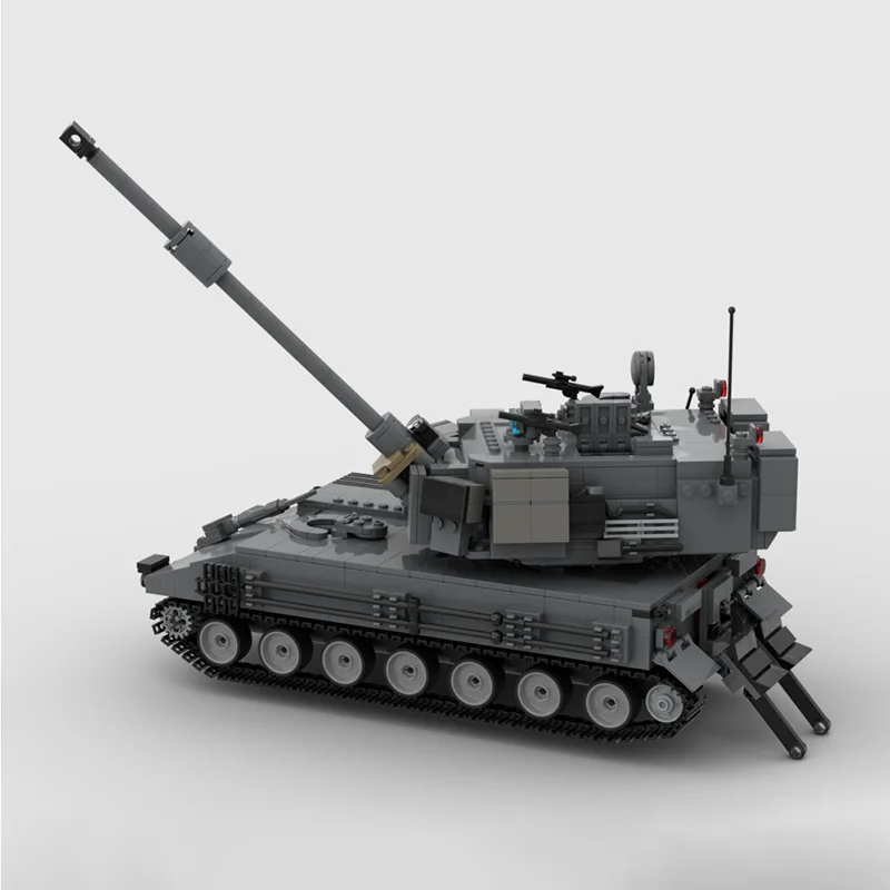 نموذج سيارة مدرعة Moc قوالب بناء وحدات M109AL IDF Trank نموذج التكنولوجيا كتل عيد الميلاد لتقوم بها بنفسك لعبة هدايا البناء #6