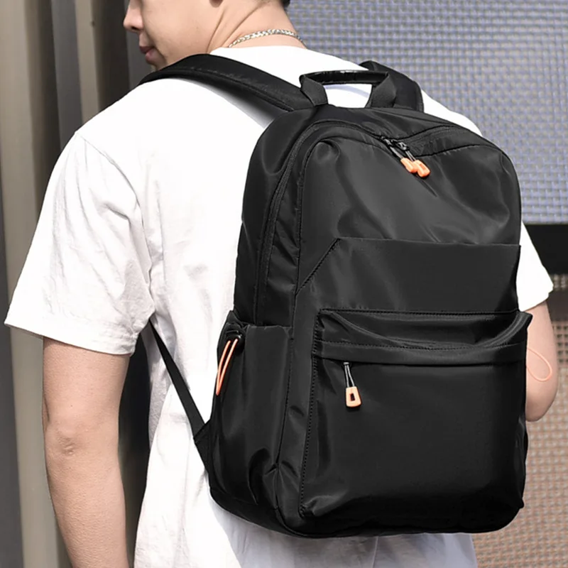 

Waterproof Oxford Backpack With USB Port And Luggage Strap, A Lightweight And Minimalist Travel Bag Suitable For 17” Laptop