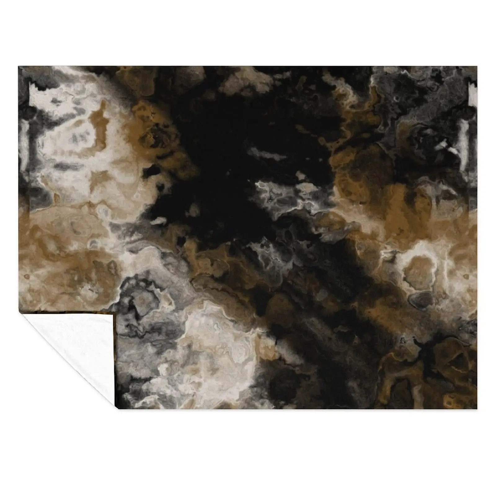 

Black Gold and White Abstract Throw Blanket Giant Sofa Softest Sofas Blankets