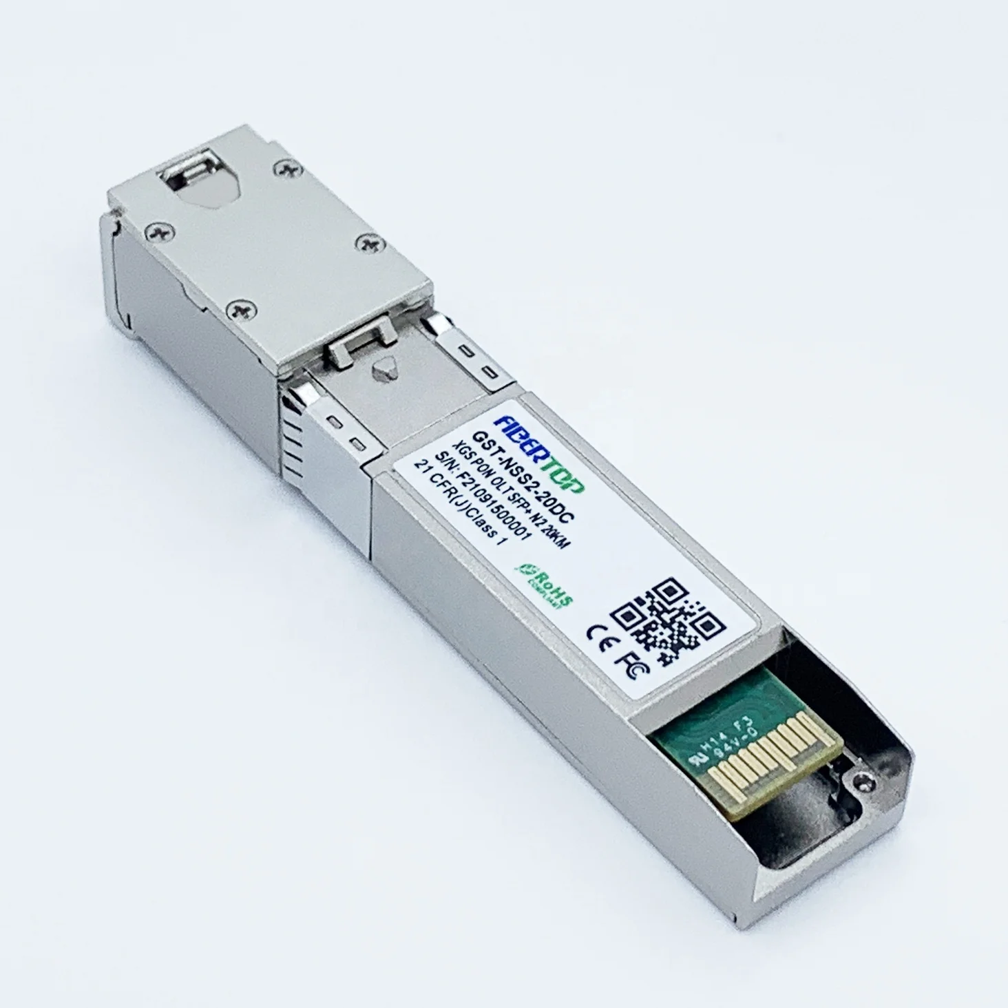 FIBERTOP XGSPON OLT SFP+ 1577nm-TX/1270nm-RX 9.953G-TX/9.953G-RX Class N2 20km DOM SC SMF Optical Transceiver module for zte