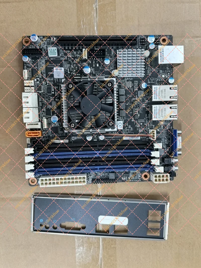 Mini ITX NAS Server Motherboard Xeon D-1521 2×RJ45 10G LAN DDR4 ECC PCIe x16 Slot for Network Storage Server