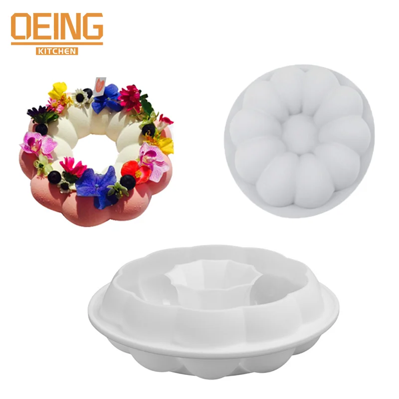 

3D Pumpkin Silicone Molds for Pastry Baking Flower Type French Mousse Chocolate Dessert Jelly Cake Mold Kitchen Supplies Tool