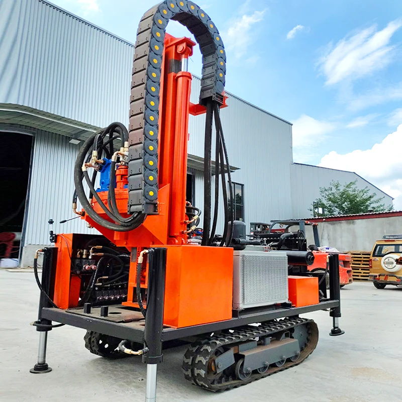 

Customized Energy Saving 200m Mobile Drilling Rig With Mud Pumps and Air Compressors Water Well Drilling Rig