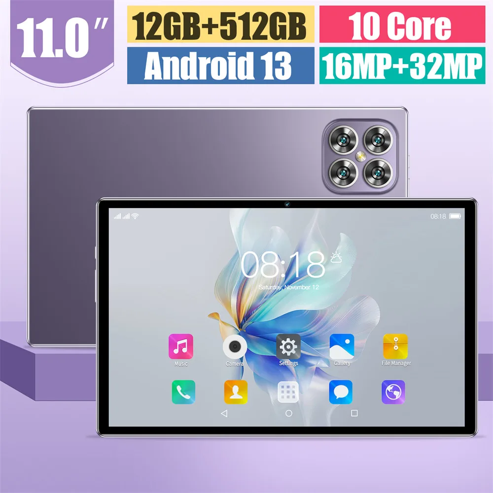 2025 K11 Tablets Case For 5G Dual SIM Android Face Recognition 16GB+1TB 11inch Global Version Tablet PC 2025 For Children's Kid