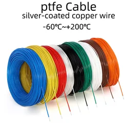 Ptfe Wire Silver Plating Copper Electric Cable 200β 0.2-10mm2 Cable24/22/20/18/17/15/13/11/9/7AWG Ground Induction Coil FF46-1/2