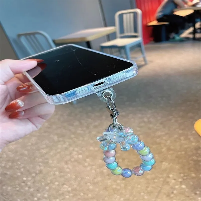 10-1PCS Transparent Flexible Mobile Phone Lanyard Cads Mobile Phone Universal Lanyard Transparent Lanyard Sticker Strap Clip Pen image 5
