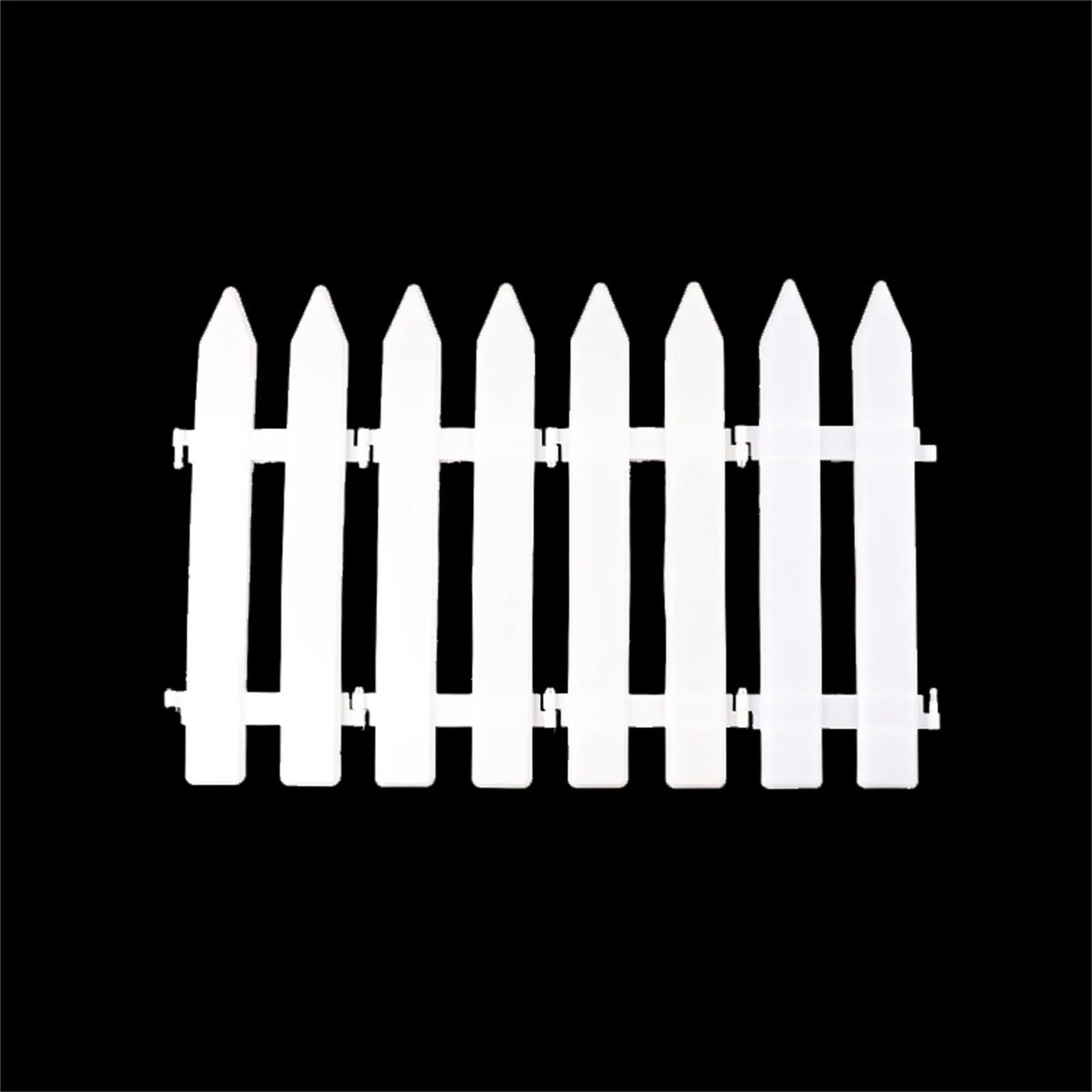 Mini Xmas Garden Fence Edging Border Lawn White Decor Picket Plastic Outdoor Barrier Flower Pet Fences Yard Panels Path Edgings