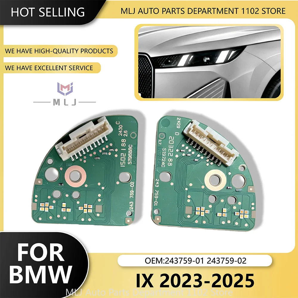 

243759-01 243759-02 For BMW IX 2023-2025 Headlight DRL Board White Light Light Source Chip Angel Eye Chip Car Accessories