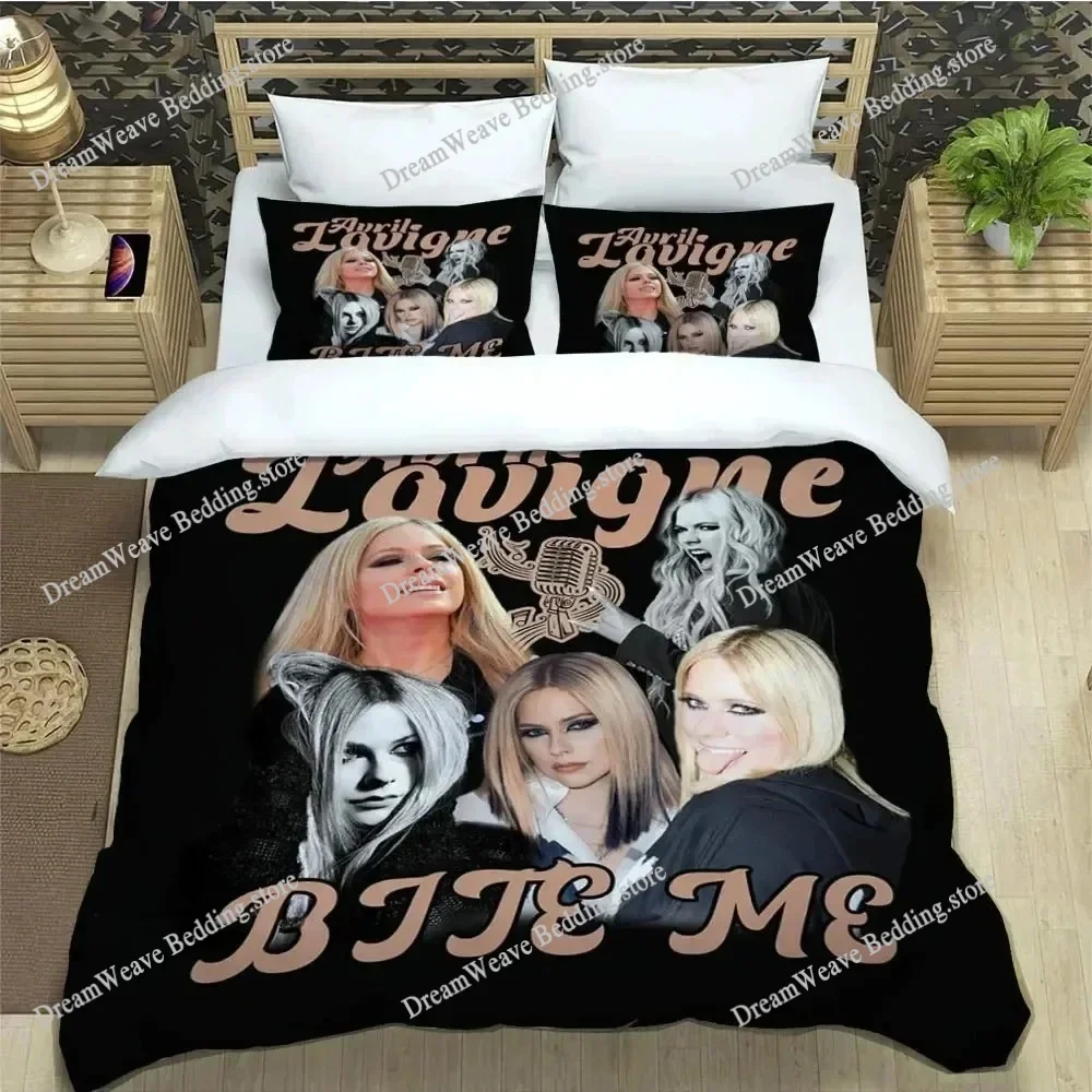 Singer Avril Lavigne Bedding Set Single Twin Full Queen King Size Bed Set Aldult Kid Bedroom Duvetcover Sets Bed Sheet Set 20259