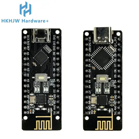 RF-Nano for Arduino Nano V3.0, Micro USB Nano Board ATmega328P QFN32 5V 16M CH340, Integrate NRF24L01+2.4G Wireless