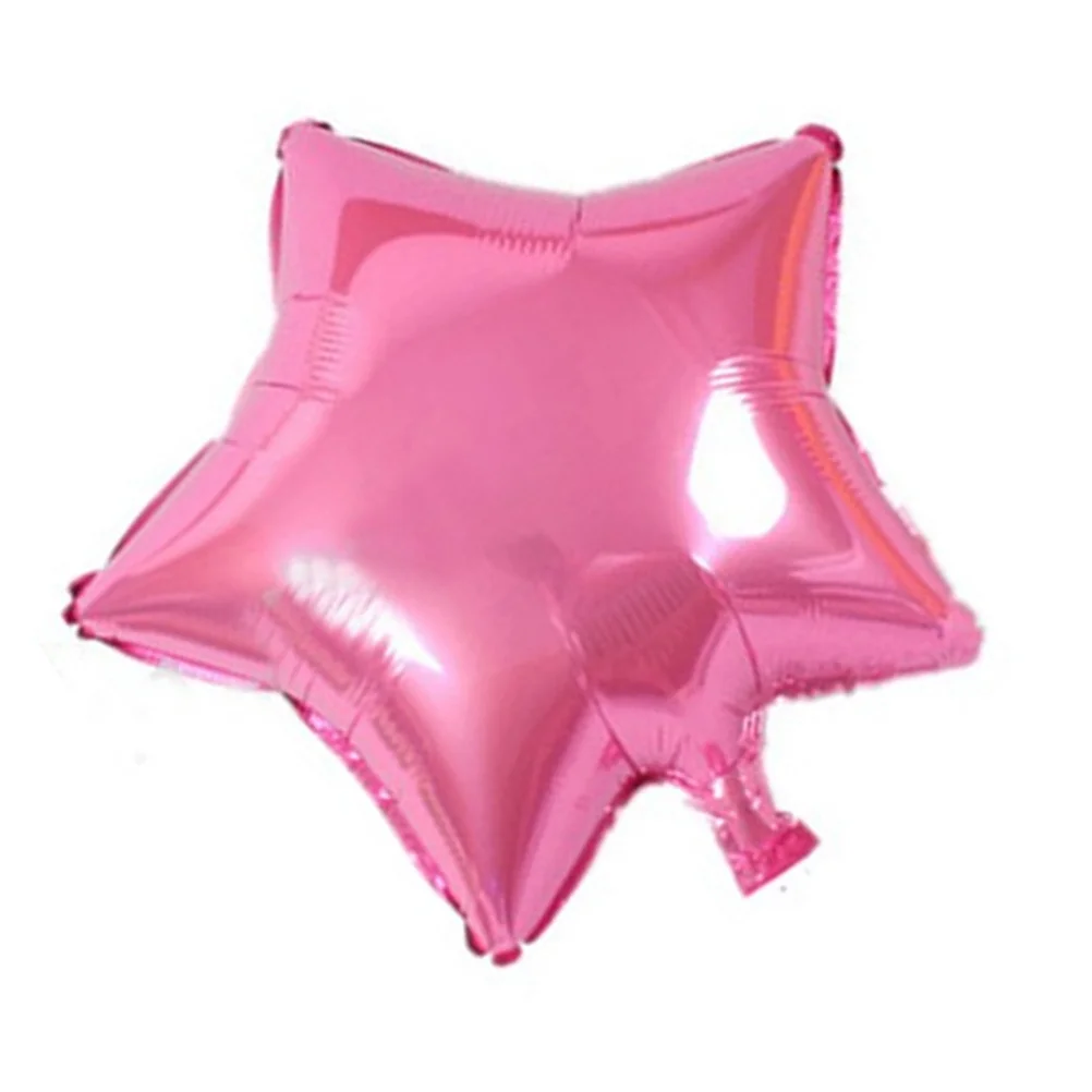 

5-Piece Star Foil Balloon Reusable Balloons Even Blow Seal Helium Romantic Decoration For