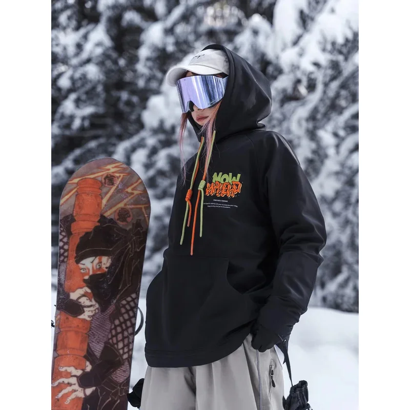 

NANDN Ski Sweater Waterproof Men's and Women's Same Inner Veneer Professional American Solid Color Outdoor Sports Liner