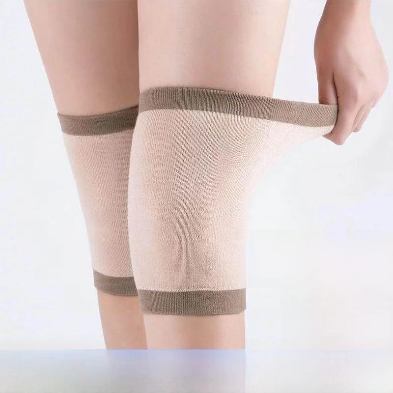 秋冬用薄型膝パッド-男女兼用寝間着-保温性保護-膝関節サポート-家庭用-日常保護ギア