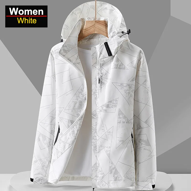 

Women's Waterproof Hiking Jacket Reflective Windproof Running Jacket Women Camping Fishing Hunting Trekking Coats