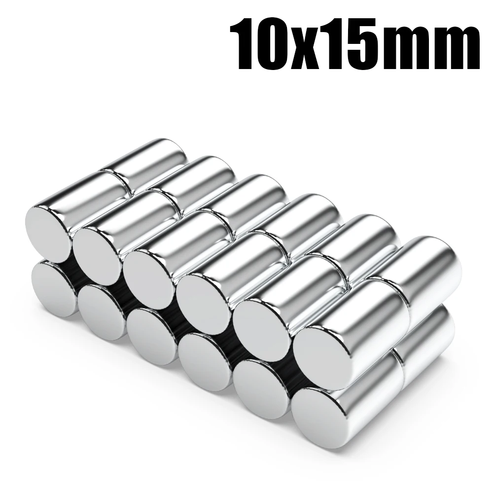 2/5/10/20/50Pcs 10x15 Super Strong Magnet 10mm X 15mm Round Magnetic NdFeB Neodymium magnet N35 Powerful Disc imanes 10*15