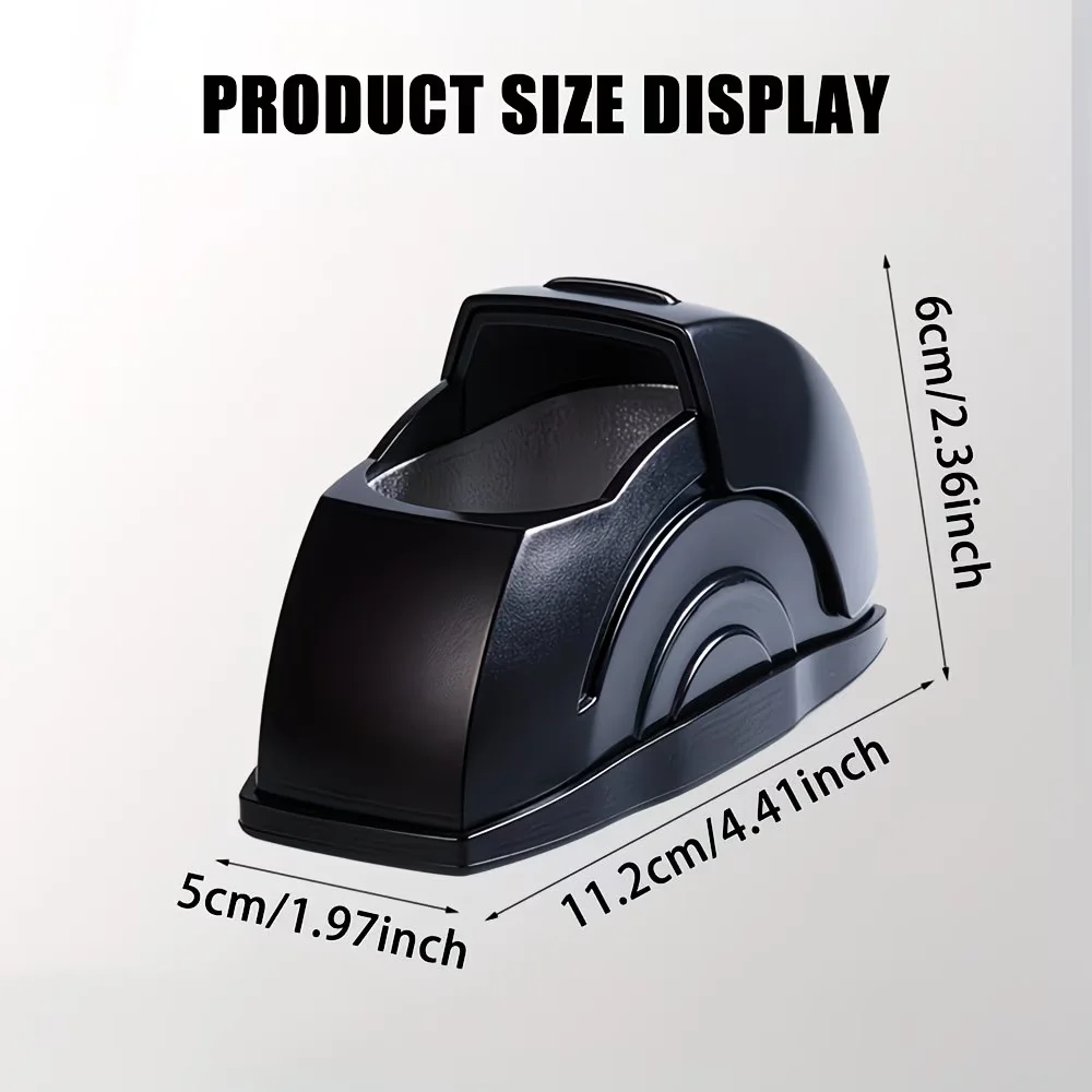Car ashtray, convenient for storing cigarette ash. The lid can be opened to prevent ash from flying. Automotive supplies