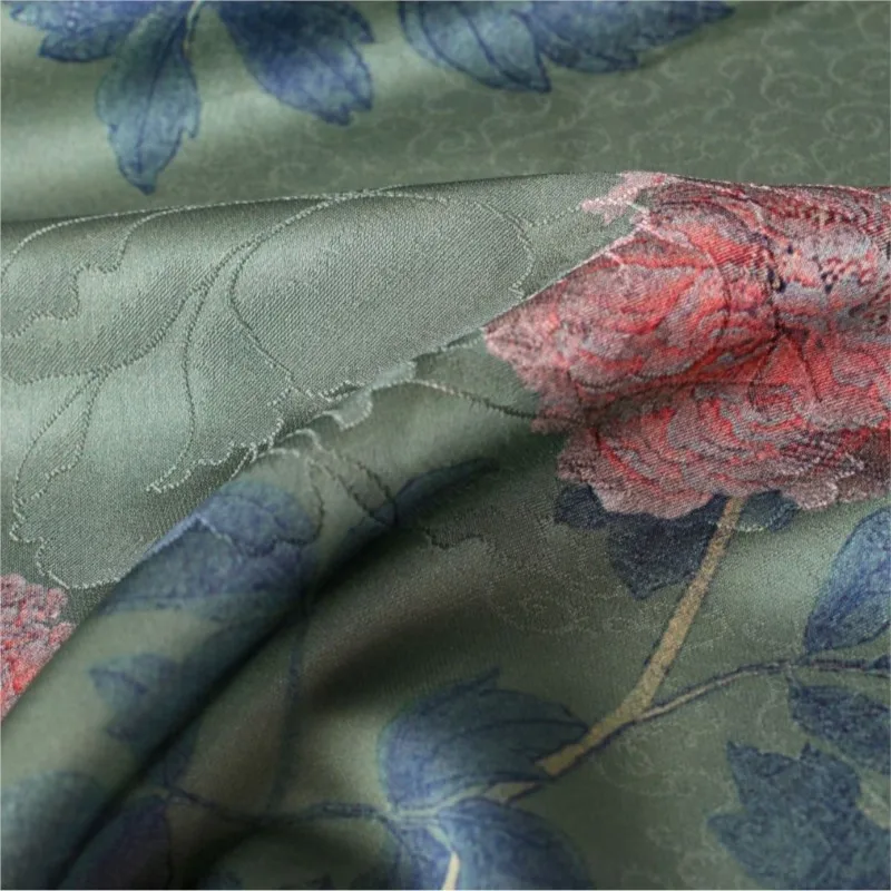 

Cheongsam из ткани с принтом Xiangyunsha, новая легкая роскошная теплая одежда в китайском стиле, окрашенная в галстук