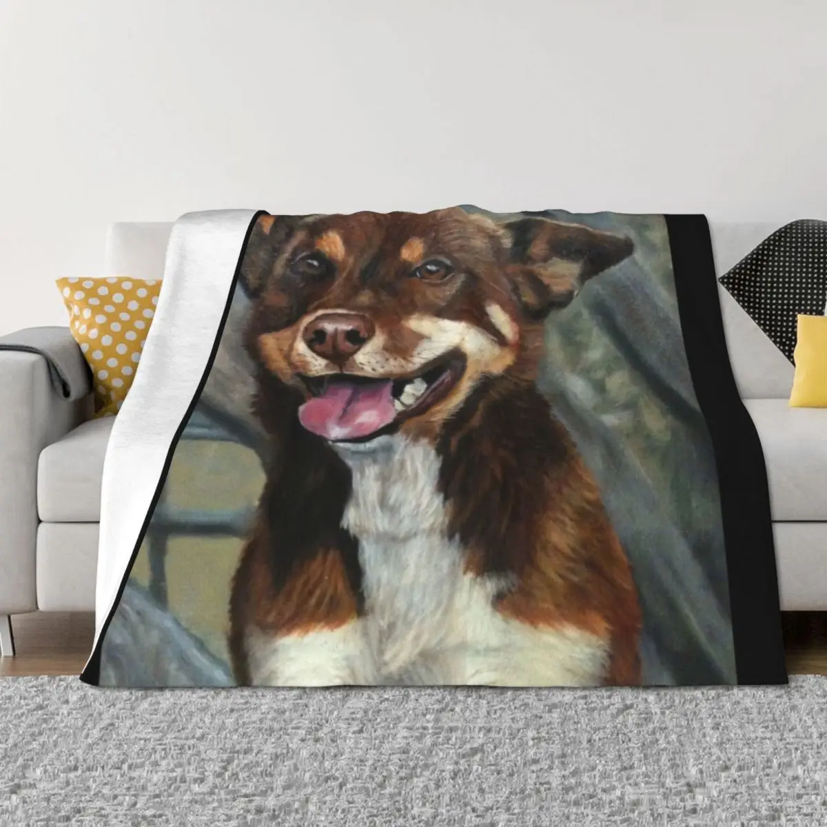 

Kelpie Throw Blanket Vintage Furry Luxury Brand Thermals For Travel Blankets