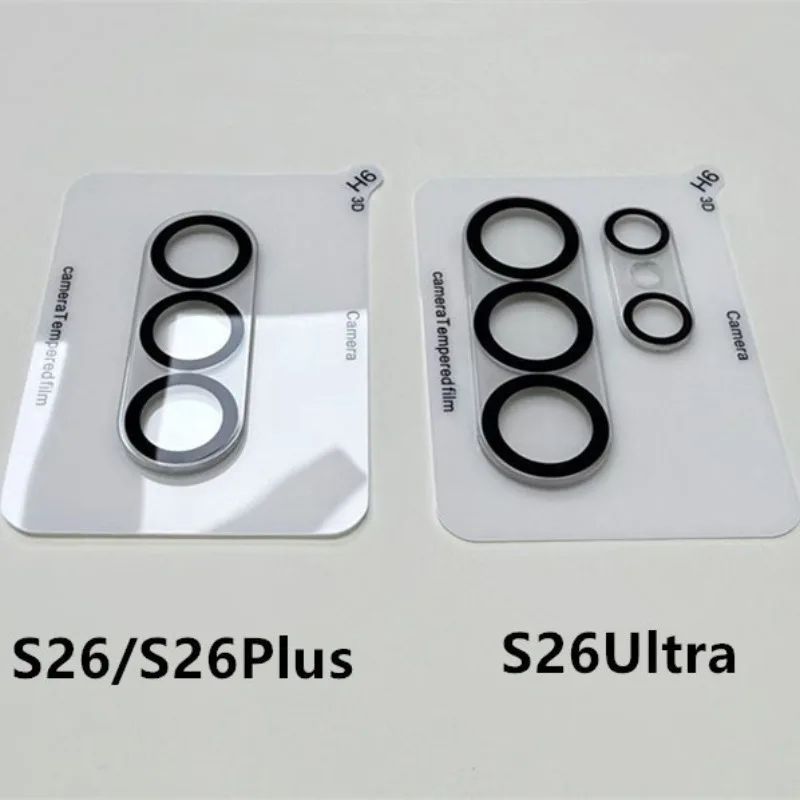 HD Camera Lens Full Tempered Glass Protector Flim Cover For Samsung S26 Ultra S25 S24 Plus FE 9H Anti-scratch Protect Cap