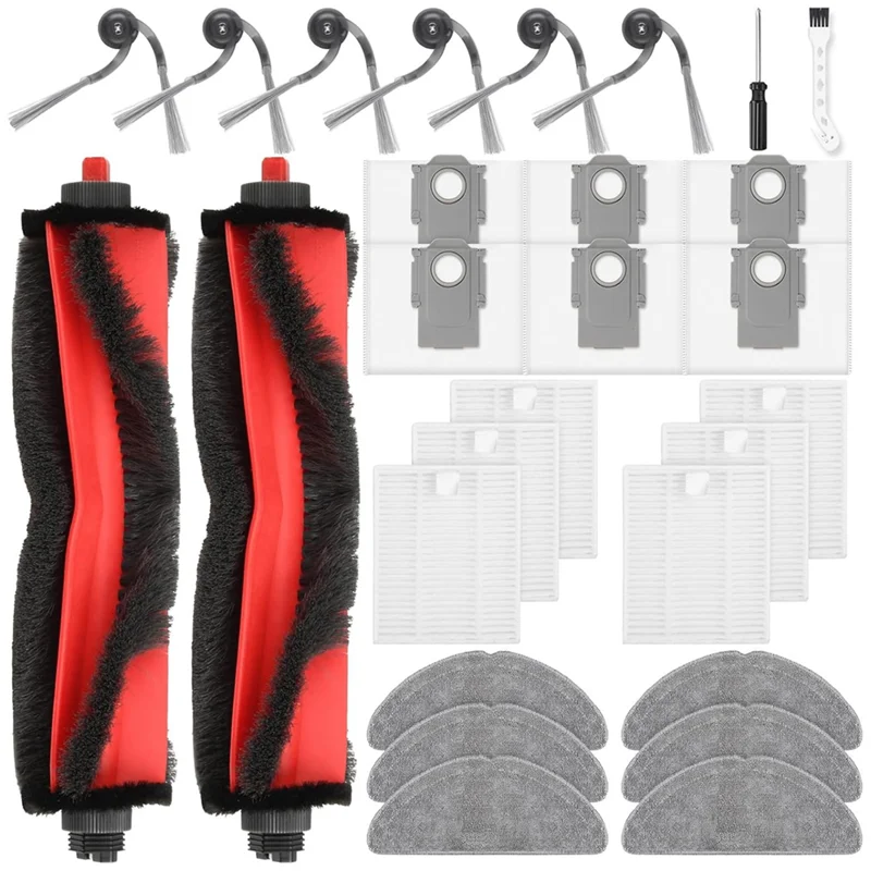 For Roborock Q7 M5+ /Q7 L5+ Replacement Parts 28 Pcs Accessories Kit For Robot Vacuum Cleaner