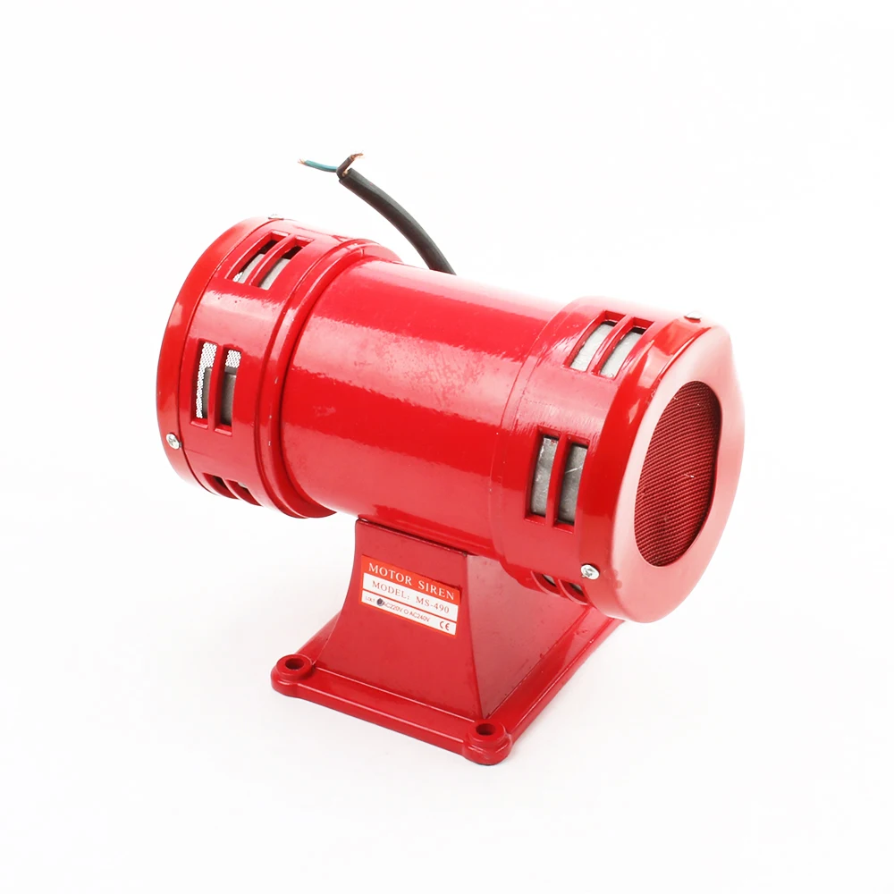 Motorsirene MS-490 110VAC 140db Motoraangedreven Luchtalarm met hoog decibel Hoorn Motormijnindustrie Dubbele industrie Bootalarm