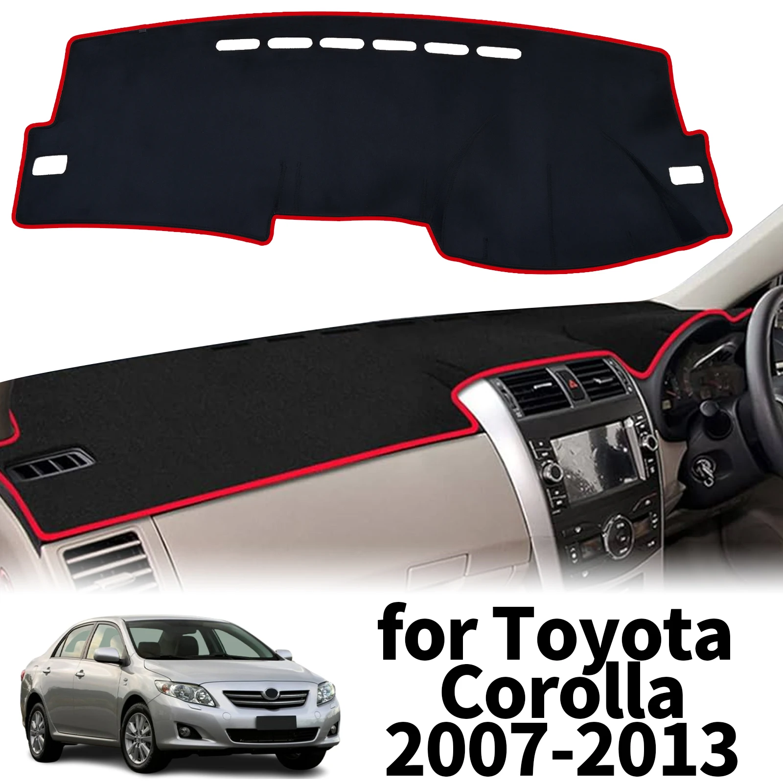 

fit for Toyota Corolla 2007 2008 2009 2010-2013 Car Dashmat Dashboard Cover Pad Protective Carpet DashMat Sunshade Accessories