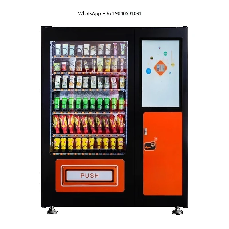 XY Best Selling Snacks Drinks Vending Machine 32" Touch Screen Compressor Cooling Cloud-Based Management Easy Operate