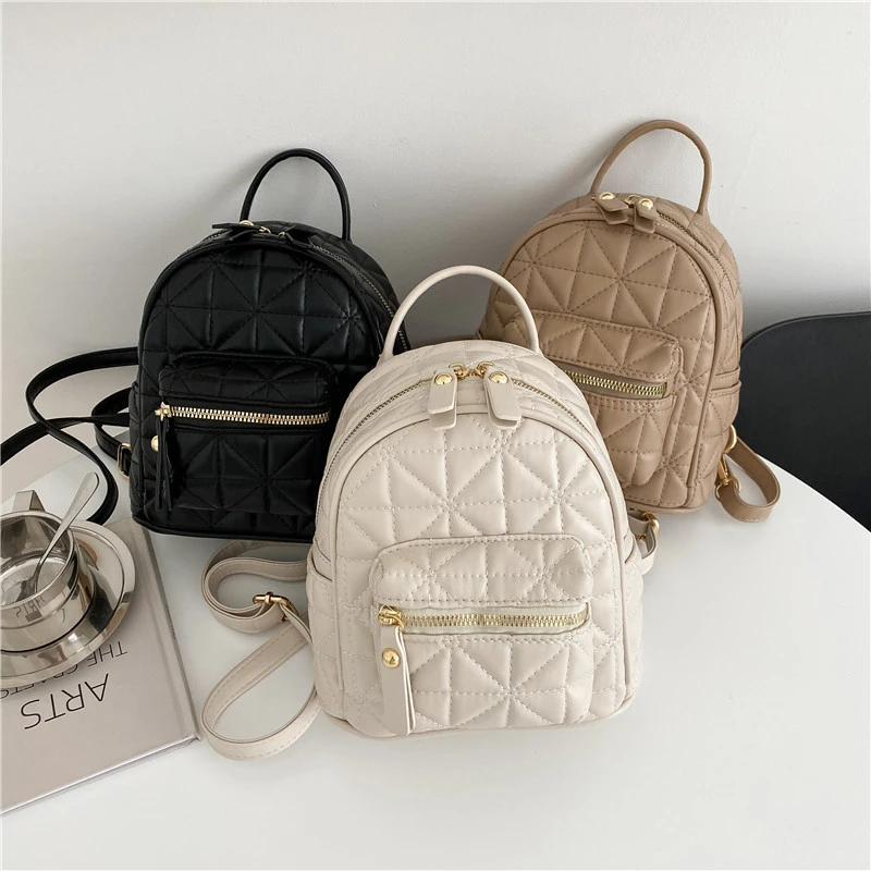

Quilted bag women's bag 2025 popular fashion style fabric is most suitable for matching embroidered thread backpack items