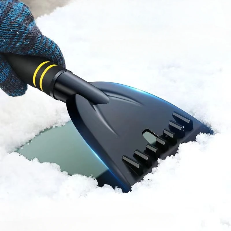 Łopata do śniegu samochodowa wielofunkcyjna Lcars-Black, przenośne zimowe narzędzie do usuwania śniegu, narzędzie do czyszczenia samochodu