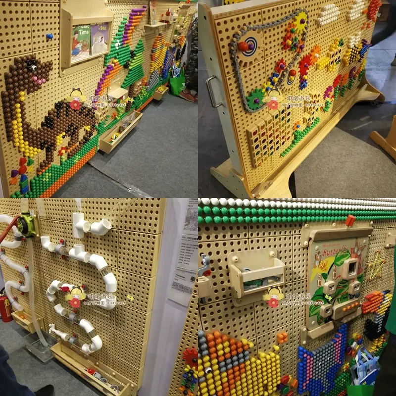 2026 Kindergarten children's early education toys operation board splicing nails building block plumbing craftsman outdoor