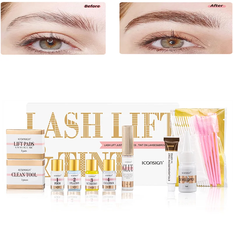 Dropshipping ICONSIGN Lash Lift Kit And Brow Dye Tint Kit Lifting Eyelashes Brow Lift Brow Dye Tint Lash Lifting Kit Eye Makeup